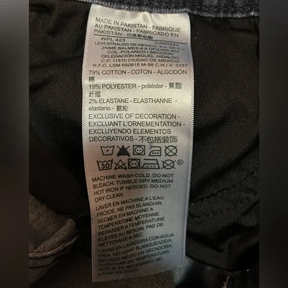 Signature Levi Strauss Bold Totally Shaping Skinny Jeans. Size 10L W30 L34 - Picture 6 of 13